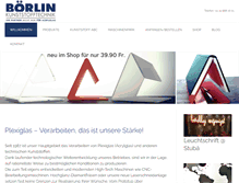 Tablet Screenshot of boerlin.ch